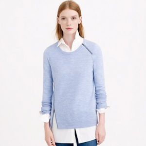 J.Crew sweater with zipper detail